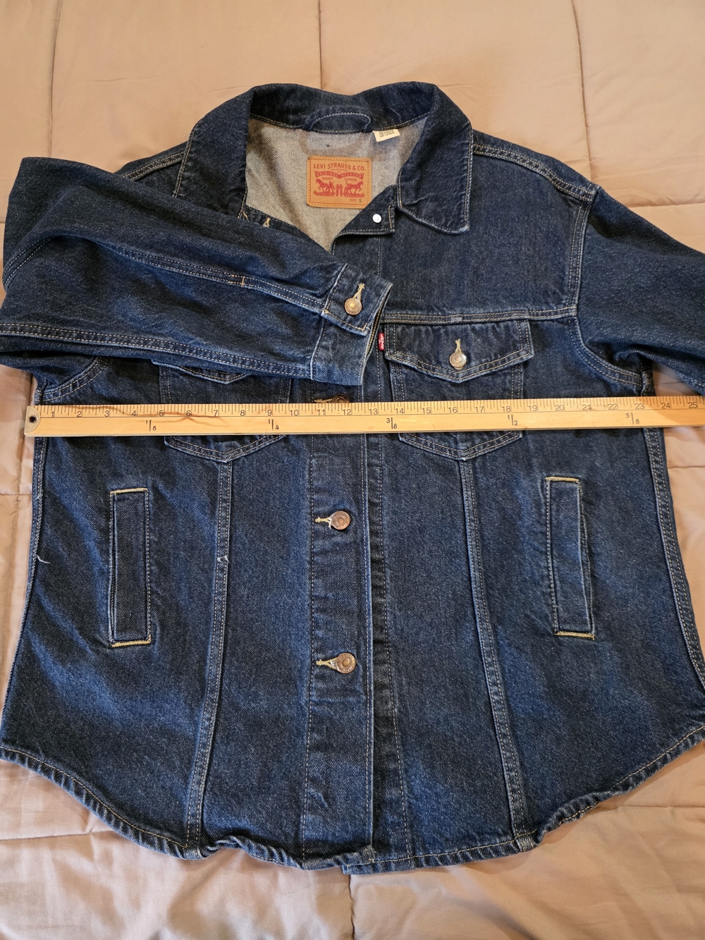 Levi's Dark Blue Denim Jean Jacket - Picture 5 of 14